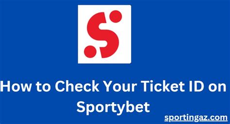 how to check sportybet ticket id